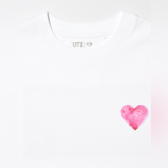 Uniqlo White Find Your Treasure - I Love You - Short-Sleeve T-Shirt (K-pop) - Picture 6 of 10
